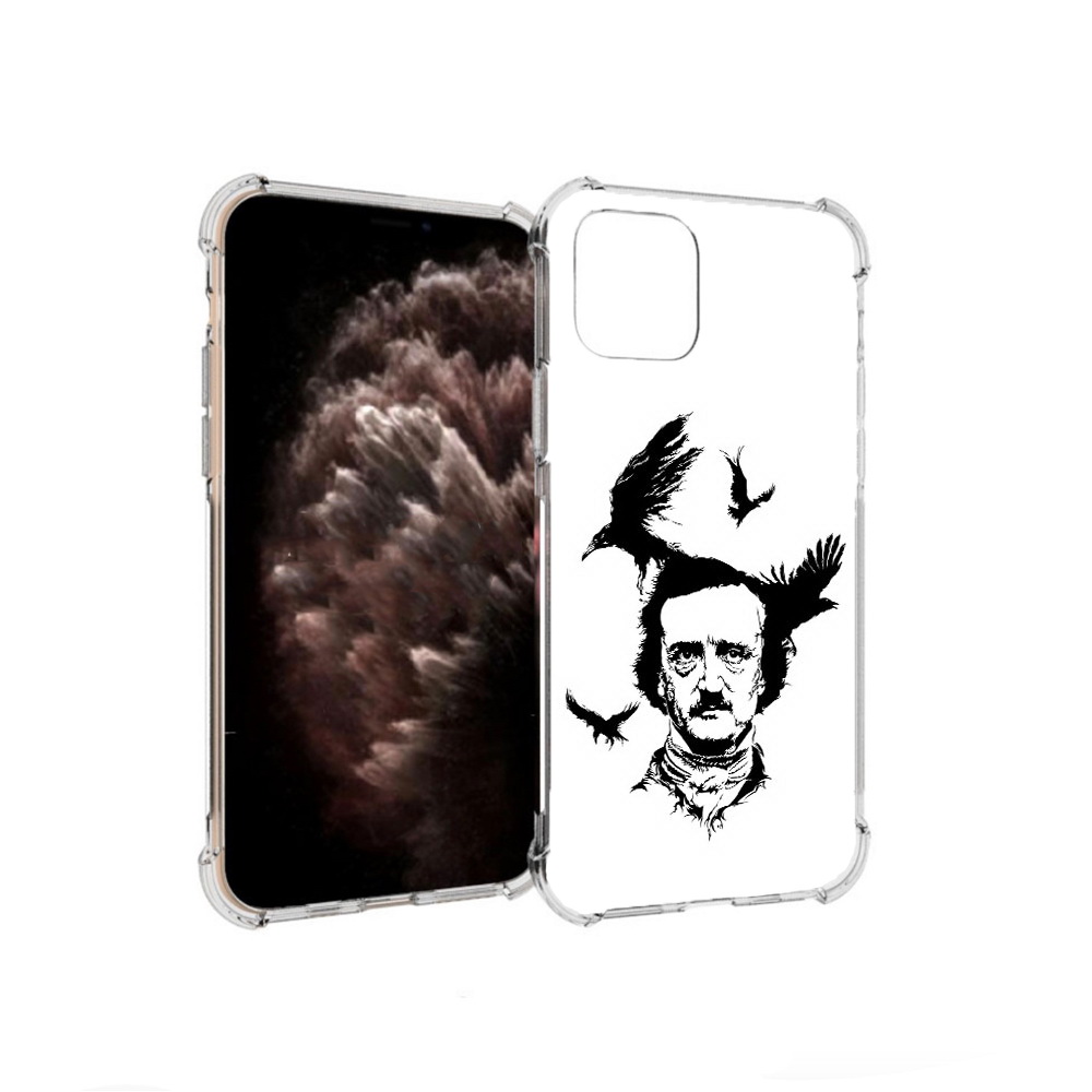 

Чехол MyPads Tocco для Apple iPhone 11 Pro Эдгар Аллан черно белый, Прозрачный, Tocco