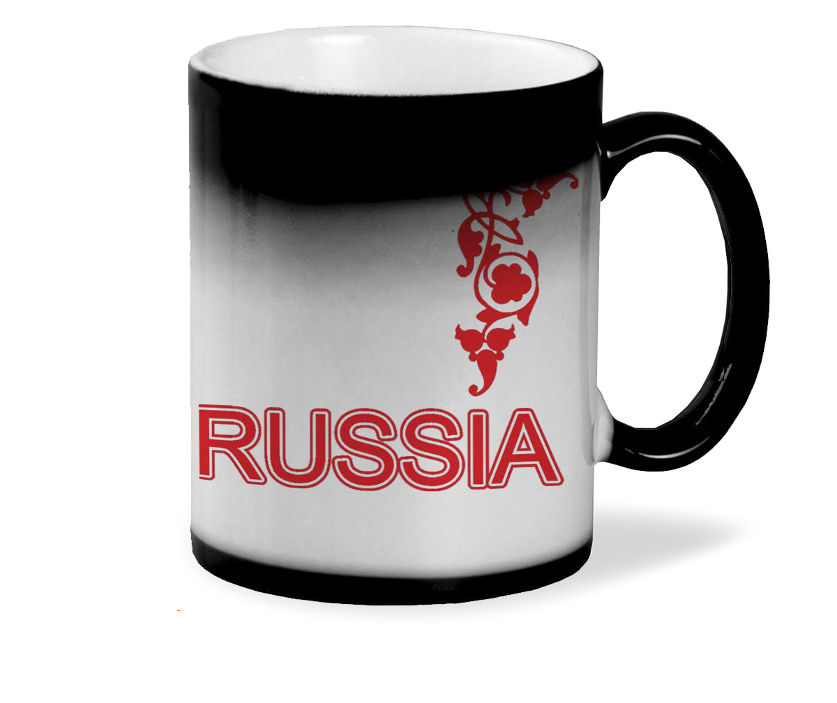 фото Кружка хамелеон черный coolpodarok russia