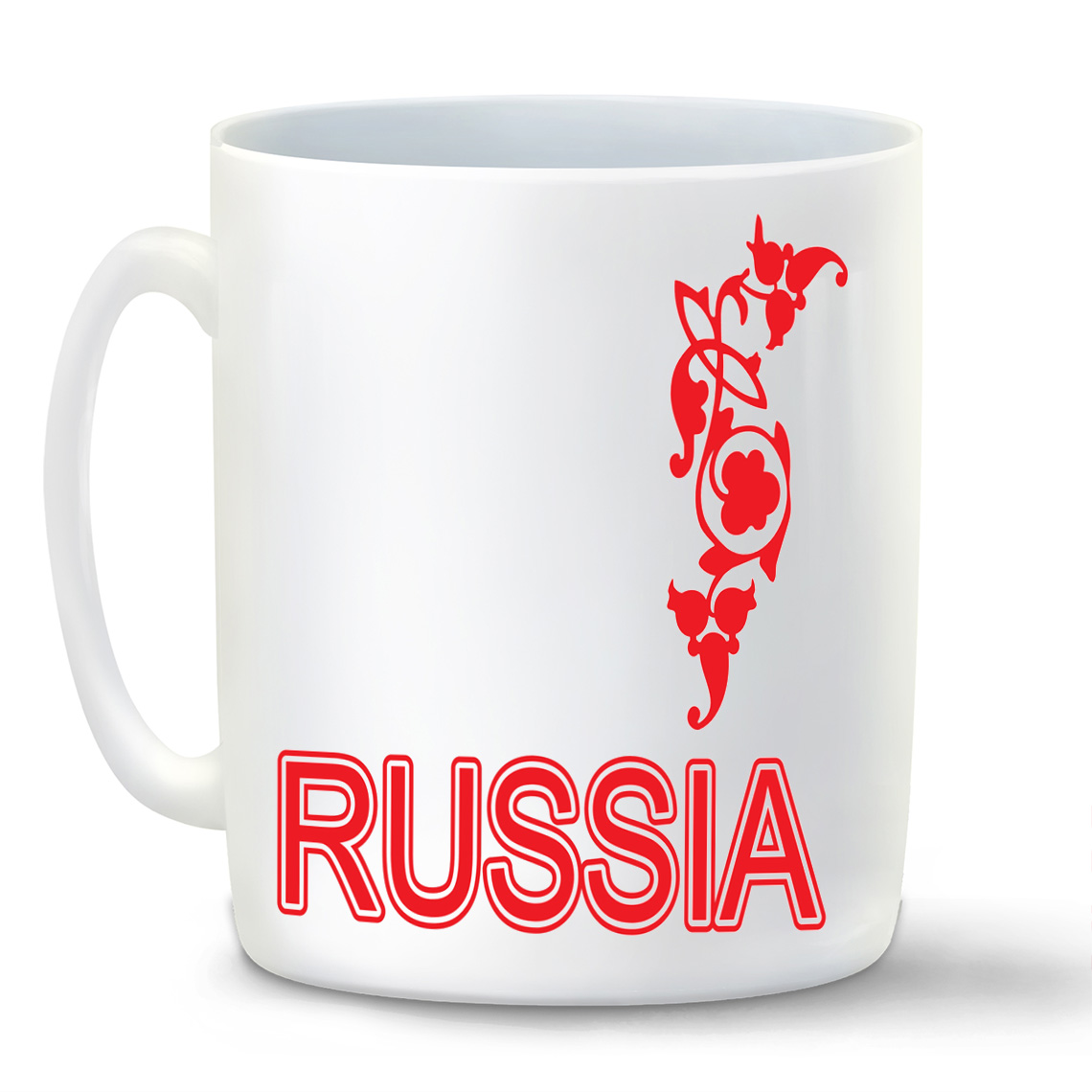 

Кружка белая CoolPodarok Russia