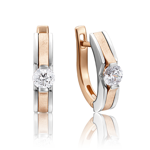 

Серьги из золота PLATINA jewelry 02-4188, фианит, 02-4188