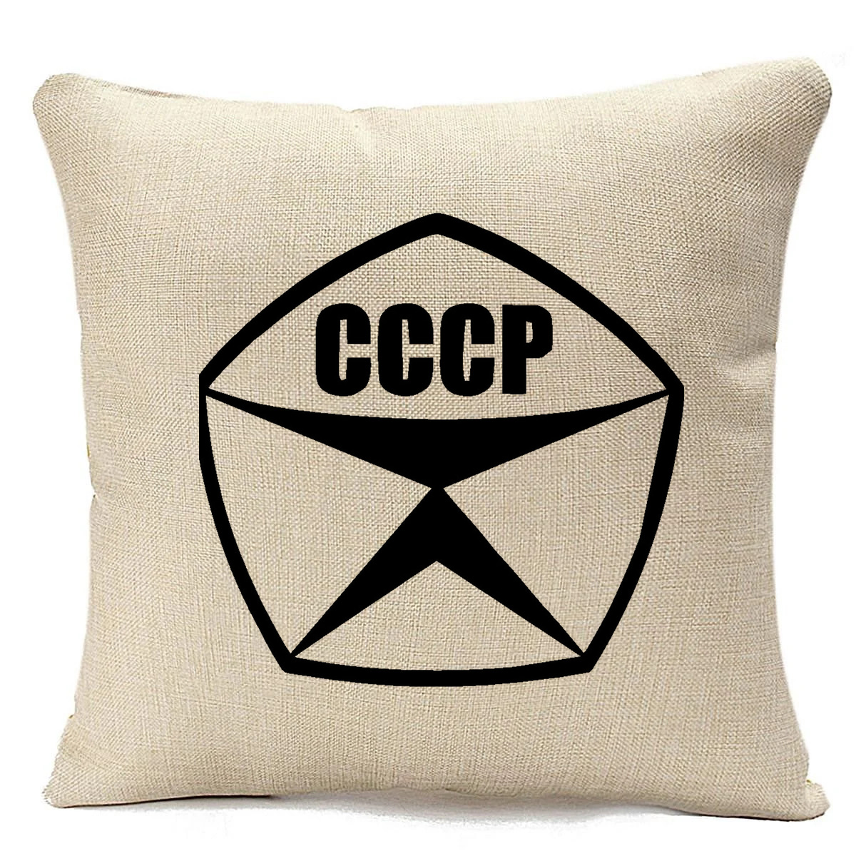 

Подушка бежевая CoolPodarok СССР. Чб