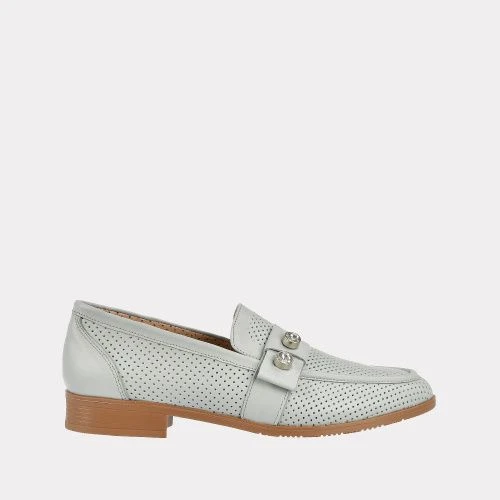 

Лоферы женские Versiya shop G143 1027 серые 39 RU, Серый, G143 1027