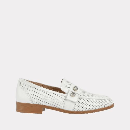 

Лоферы женские Versiya shop G143 1027 белые 38 RU, G143 1027