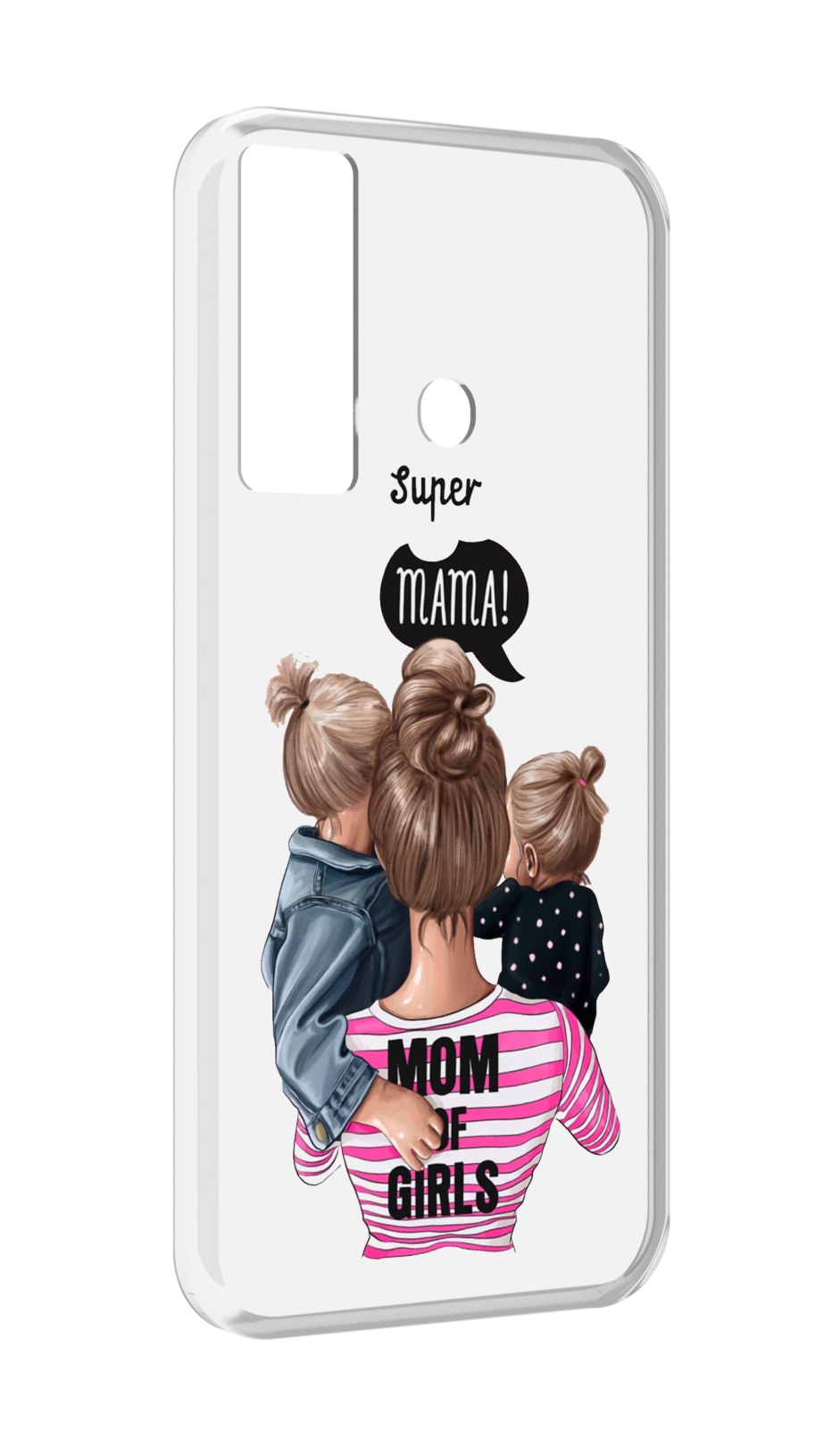 

Чехол MyPads Супер-мама-2 женский для Tecno Camon 17, Прозрачный, Tocco