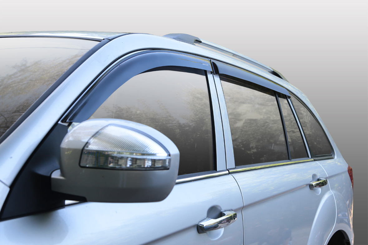 

Дефлекторы на боковые стекла Lifan X60 12 кроссовер накладные 4 шт. Corsar