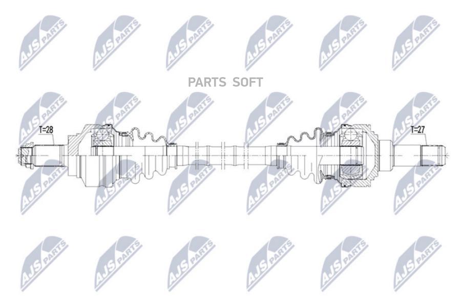 

Полуось Bmw 318D,320D F3 12-, 3Gt F34 15-, 418D,420D F3, 116D,118D,120D F2 11- , 218D,220D