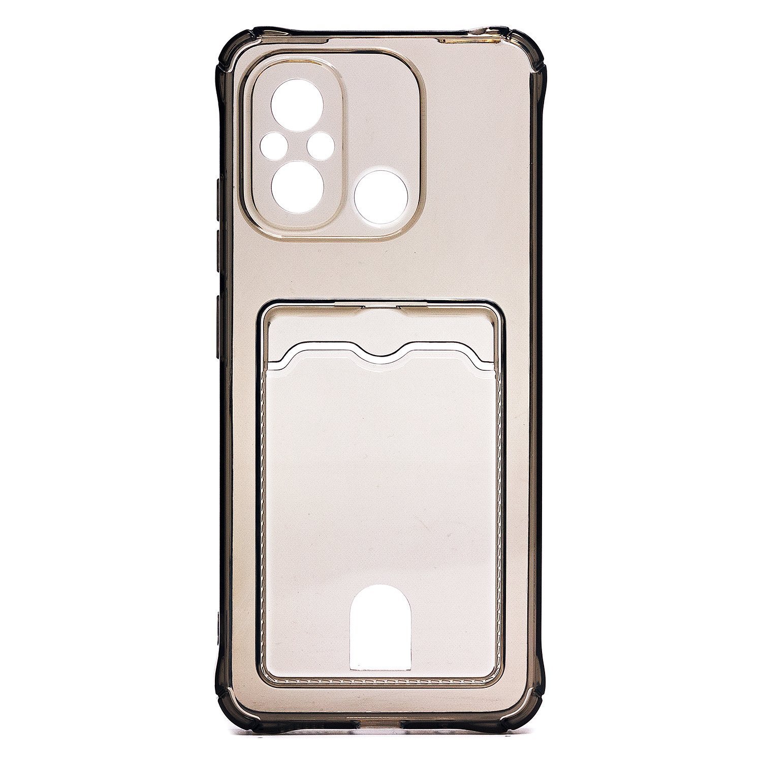 

Чехол Poco C55 (22127PC95I), Xiaomi Redmi 12C (22120RN86G) силиконовый, картхолдер черный