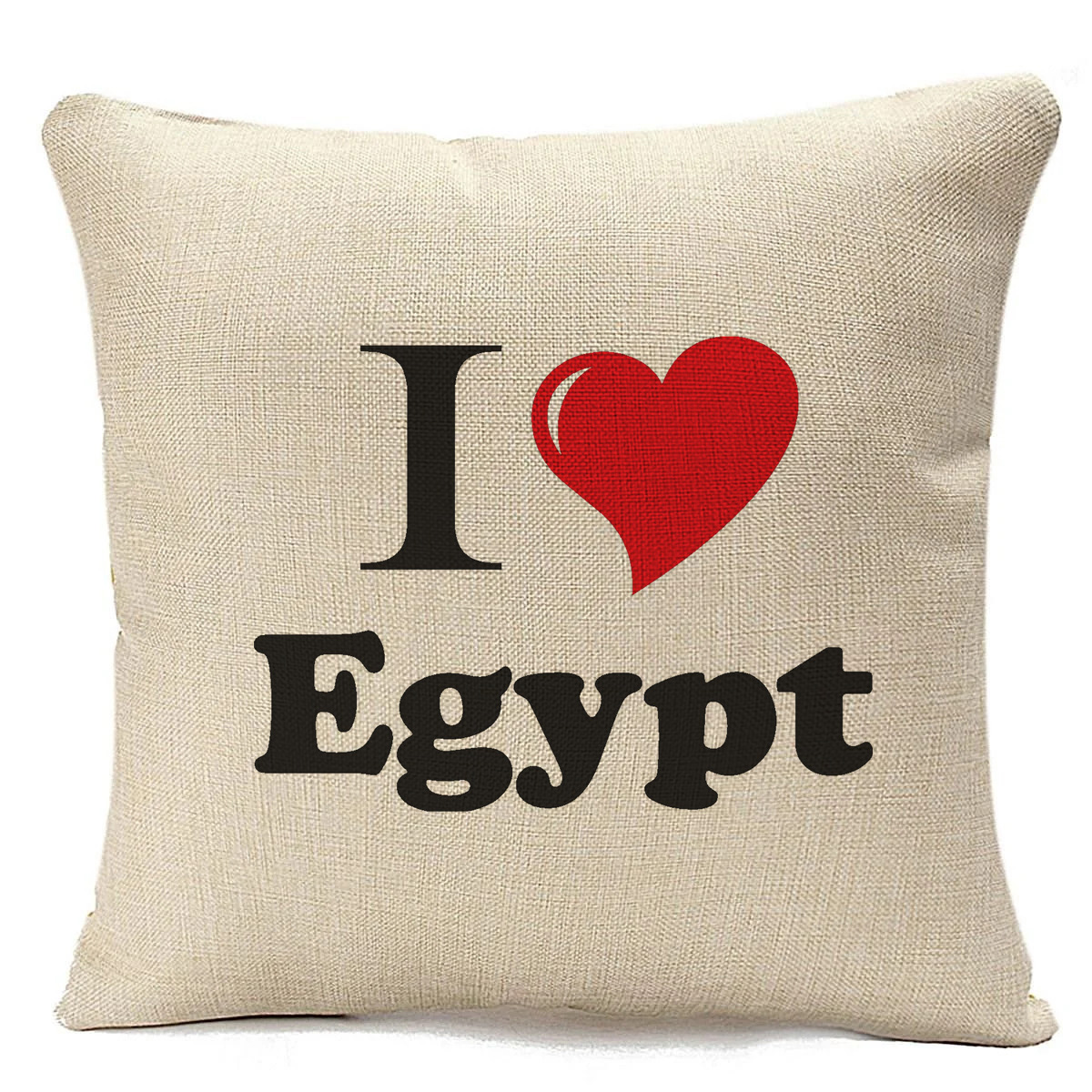 фото Подушка бежевая coolpodarok путешествия. i love egypt