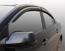 Дефлекторы на боковые стекла Mazda 3 I (BK) 03-08 накладные 4 шт. Corsar