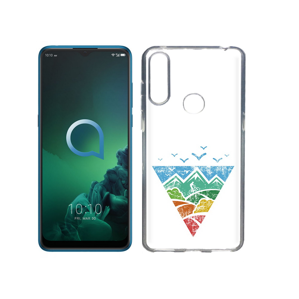 

Чехол MyPads Tocco для Alcatel 3X Лес земля море чайки (PT227136.670.105), Прозрачный, Tocco