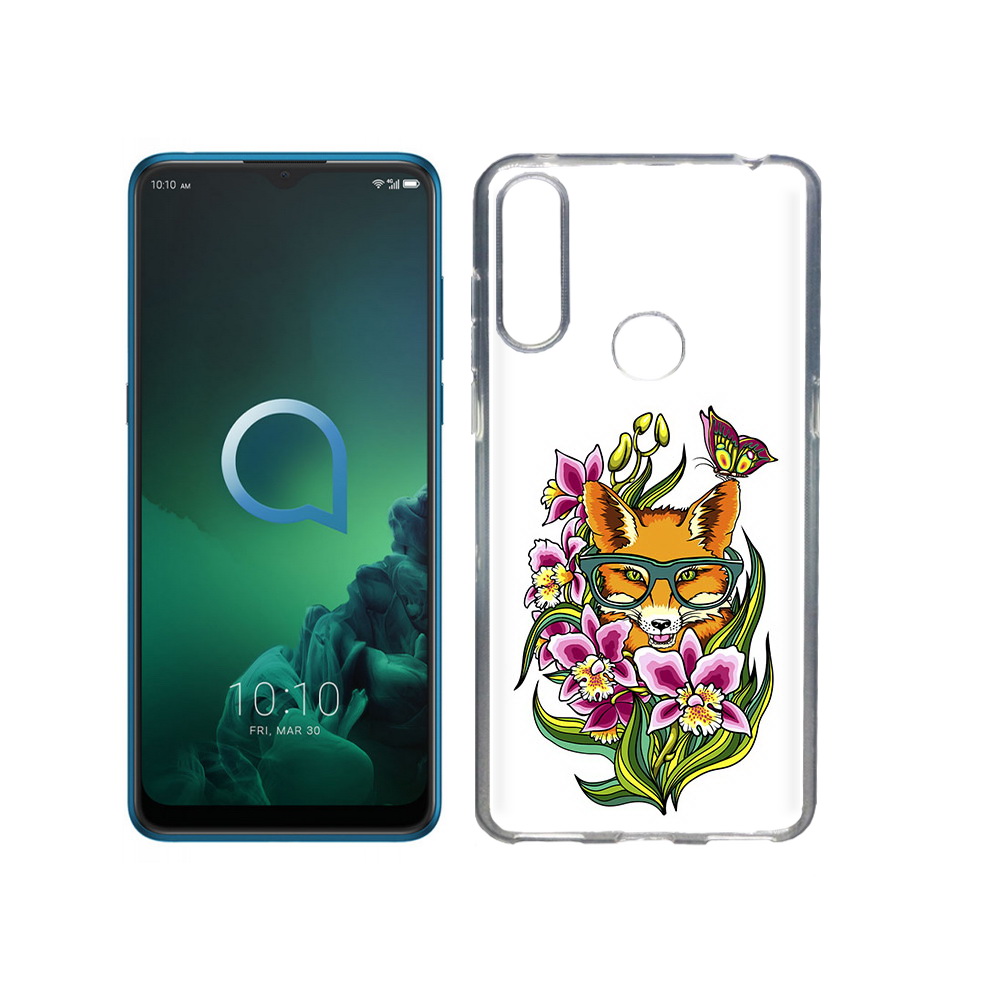 

Чехол MyPads Tocco для Alcatel 3X Лиса в цветах (PT227136.670.108), Прозрачный, Tocco