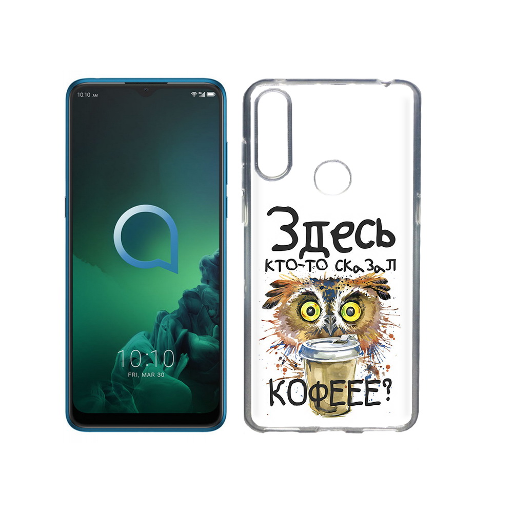 Чехол MyPads Tocco для Alcatel 3X Любительница кофе (PT227136.670.111)