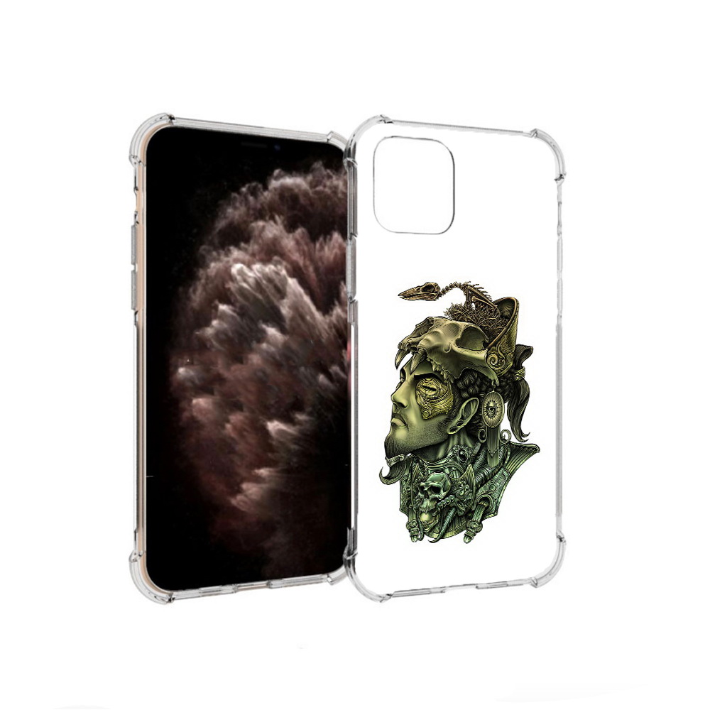 

Чехол MyPads Tocco для Apple iPhone 11 Pro бронзовый воин, Прозрачный, Tocco