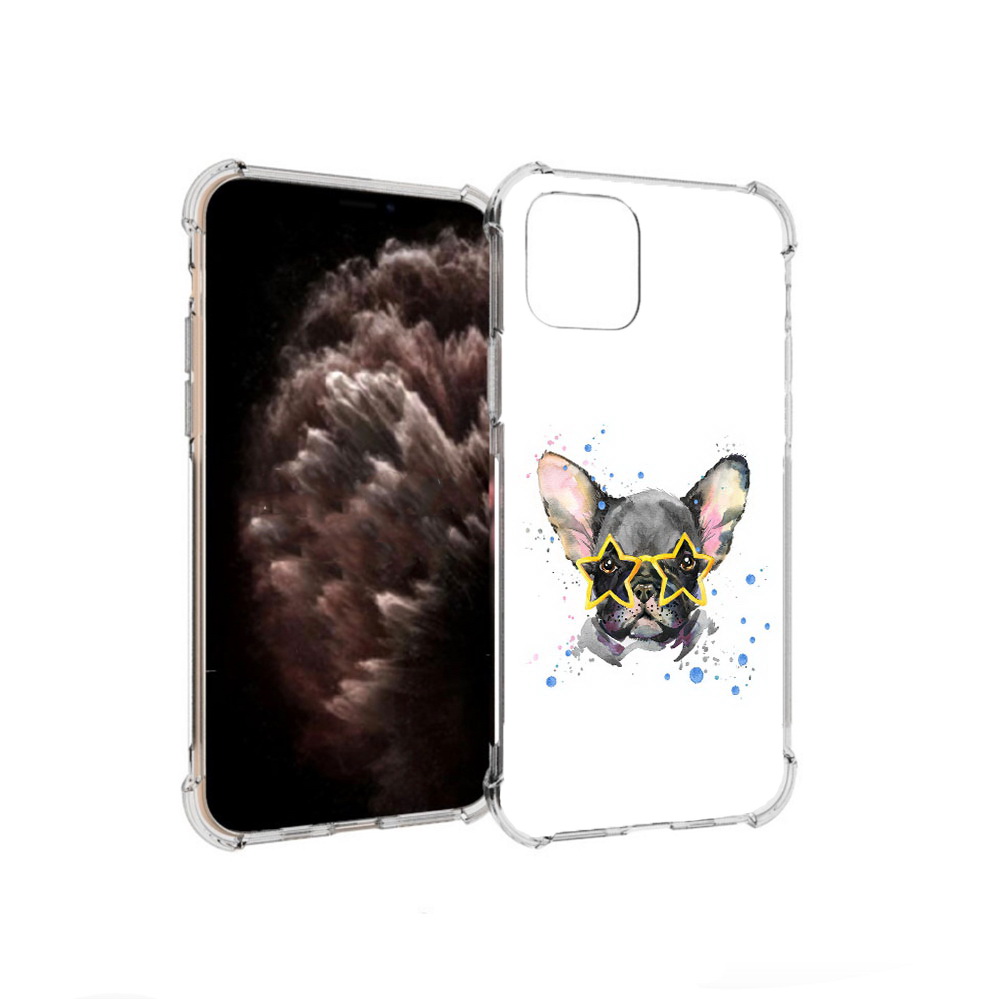 

Чехол MyPads Tocco для Apple iPhone 11 Pro буля в очках, Прозрачный, Tocco