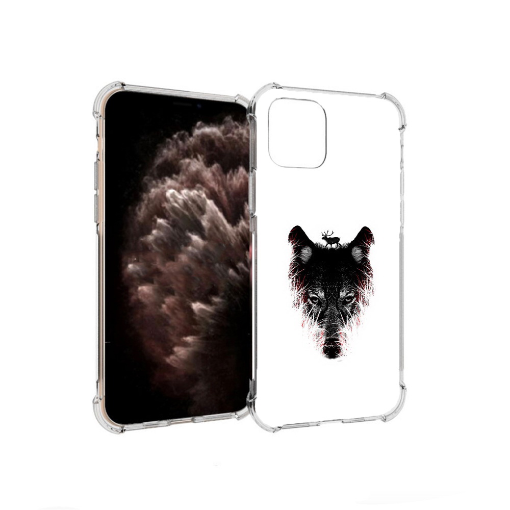 

Чехол MyPads Tocco для Apple iPhone 11 Pro волк в траве, Прозрачный, Tocco