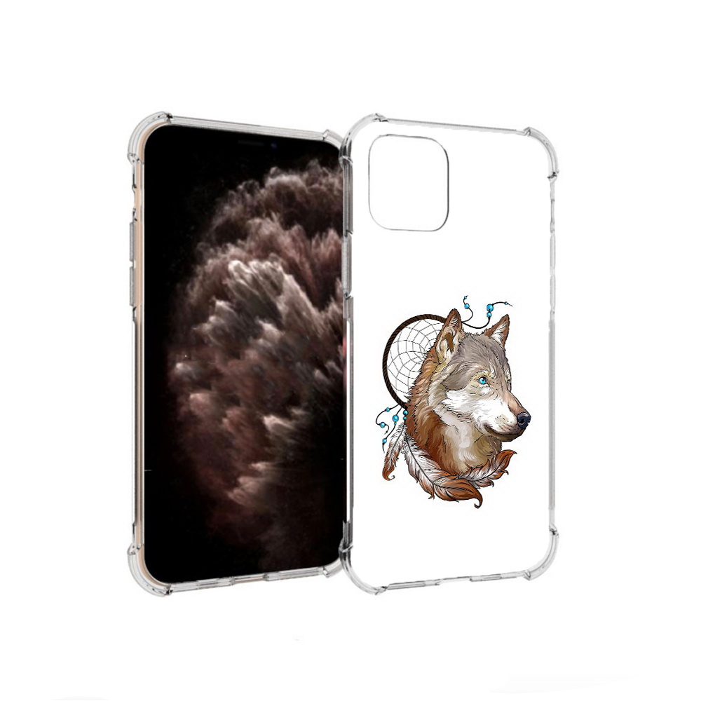 

Чехол MyPads Tocco для Apple iPhone 11 Pro волк и ловец снов, Прозрачный, Tocco