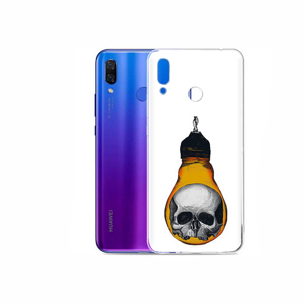 

Чехол MyPads Tocco для Honor Play череп в лампочке, Прозрачный, Tocco