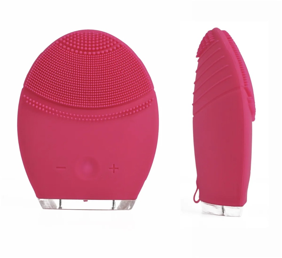 Массажер для лица Rozia HCM5005, Щётка для чистки лица, розовая бусина силикон круглая светло розовая d 0 9 см