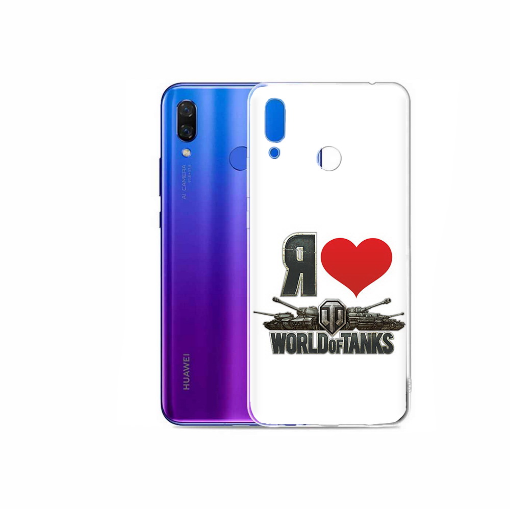 

Чехол MyPads Tocco для Honor Play я люблю ворлд оф танк, Прозрачный, Tocco