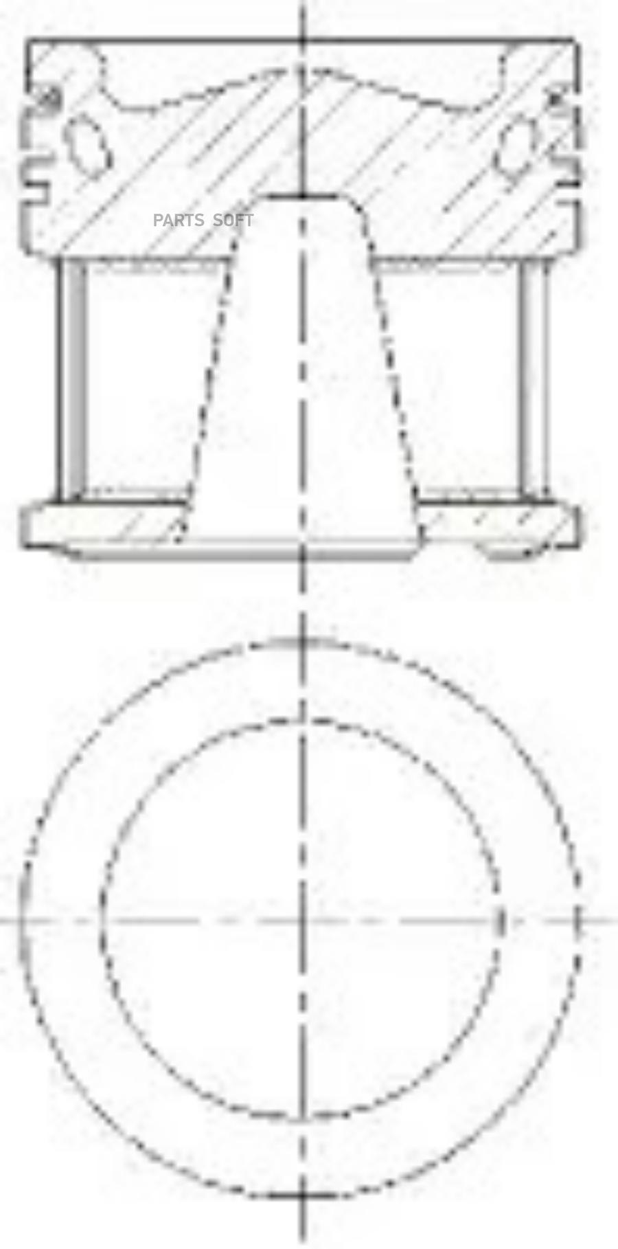 

Поршень d83.50x2.0x2.0x3.0 STD Цена за 1 шт.
