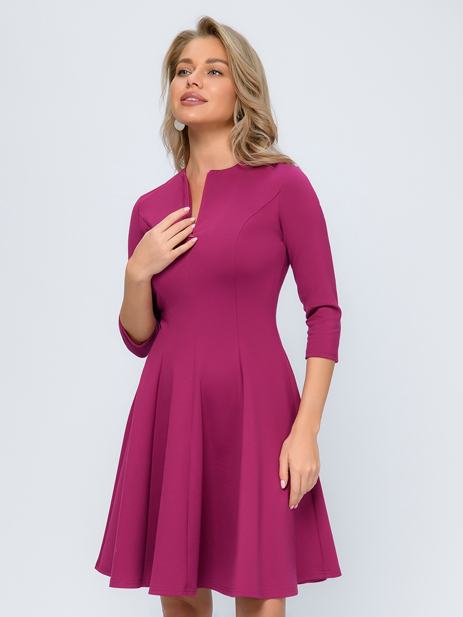

Платье женское 1001dress 0100679BE фиолетовое 48 RU, Фиолетовый, 0100679BE