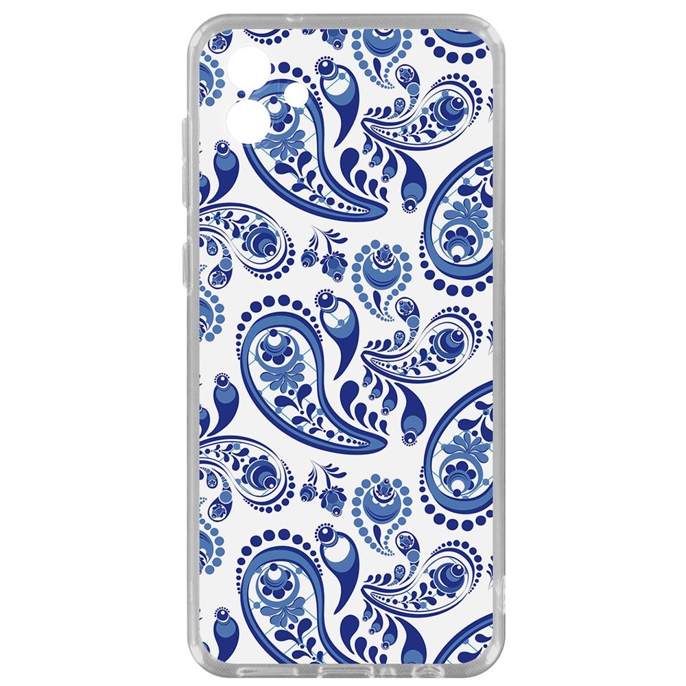 

Чехол-накладка Krutoff Clear Case Гжель для Samsung Galaxy A04 (A045), Прозрачный