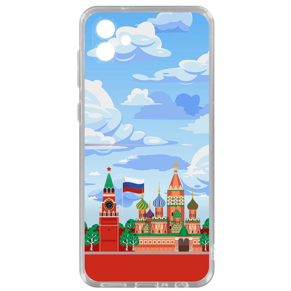 

Чехол-накладка Krutoff Clear Case Красная Площадь для Samsung Galaxy A04 (A045), Прозрачный