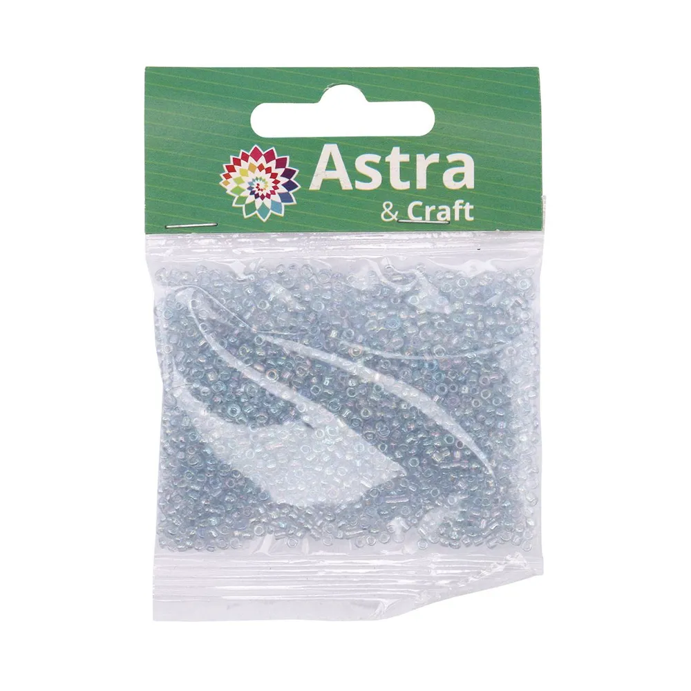 

Бисер Astra&Craft стекло 11/0 упак/500 гр (172А серый/прозрачный, радужный) 1 упак