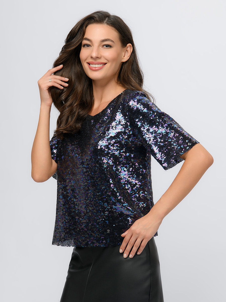 

Блуза женская 1001dress 0103029DB разноцветная 46 RU, Разноцветный, 0103029DB