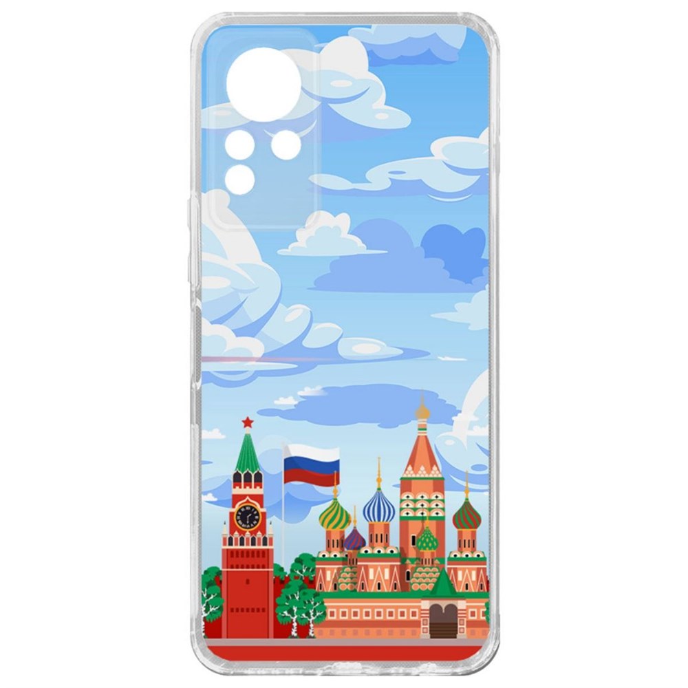 

Чехол-накладка Krutoff Clear Case Красная Площадь для Infinix Note 11