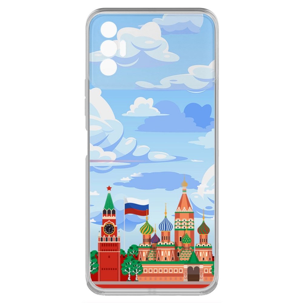 

Чехол-накладка Krutoff Clear Case Красная Площадь для Tecno Spark 8P, Прозрачный