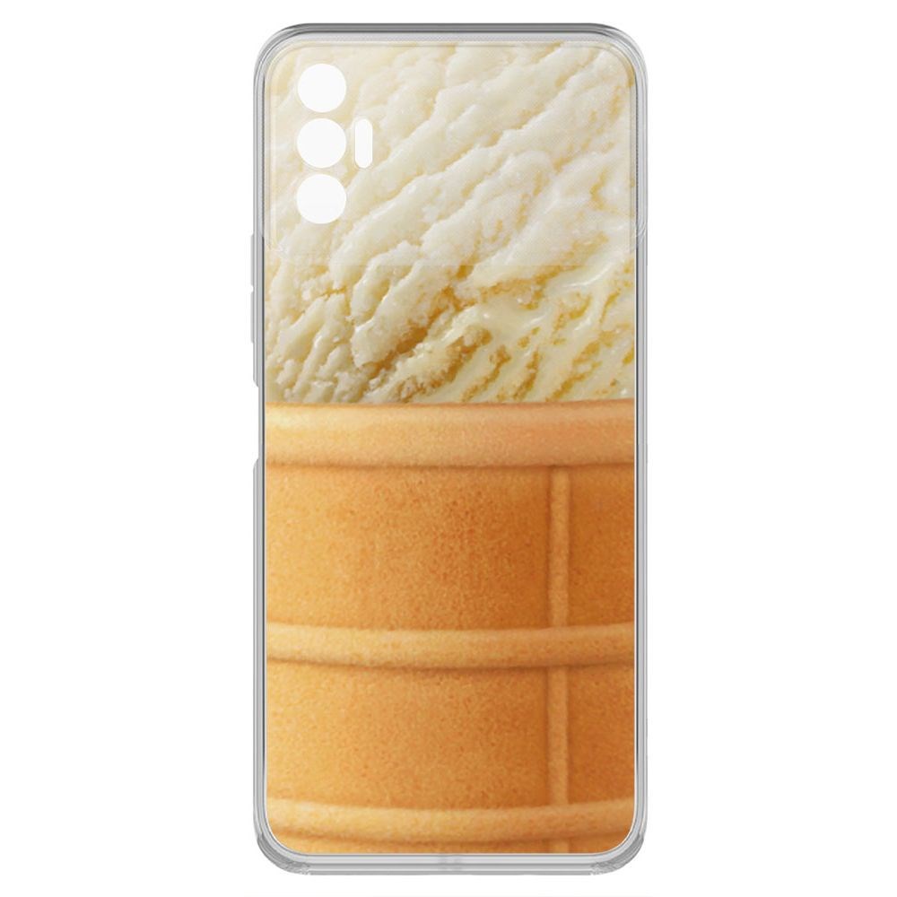

Чехол-накладка Krutoff Clear Case Пломбир для Tecno Spark 8P, Прозрачный