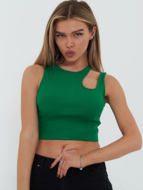 

Топ женский Little Secret uz300078 зеленый S, uz300078