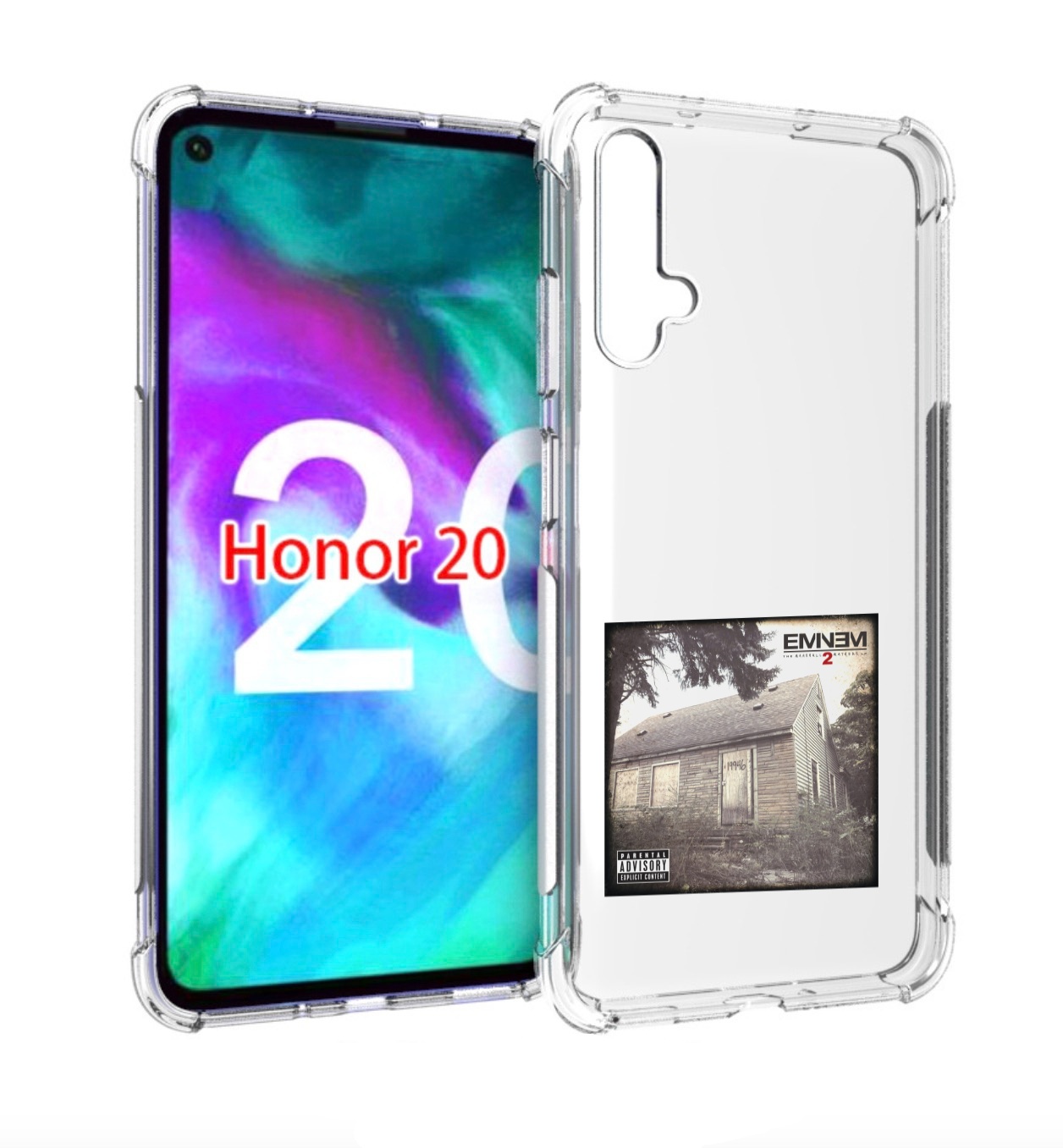 

Чехол Бампер Mypads Eminem The Marshall Mathers Lp 2 Для Huawei, Прозрачный, Tocco