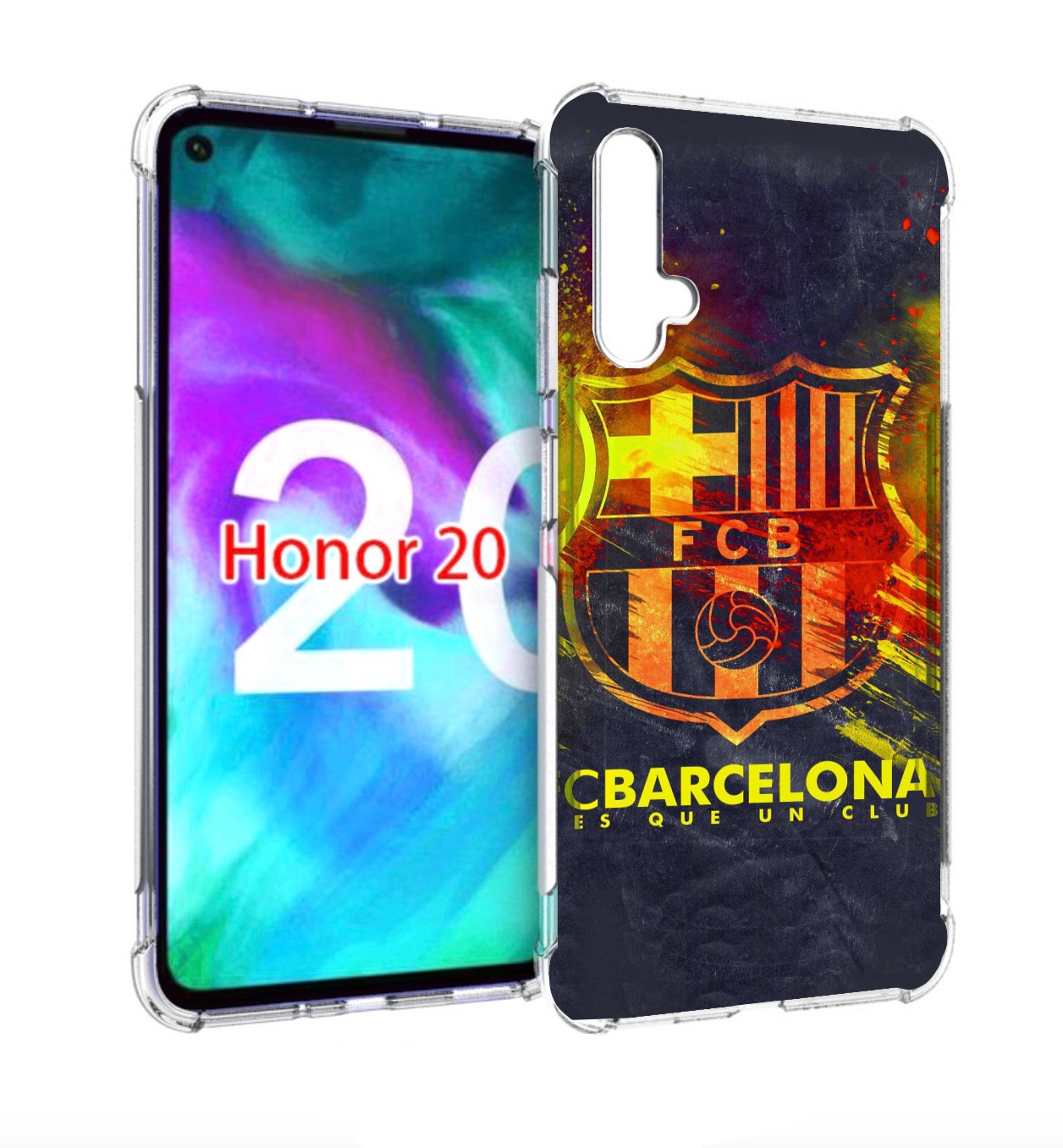 

Чехол бампер MyPads FC-Barcelona-Wallpaper-3 для Honor 20, Прозрачный, Tocco