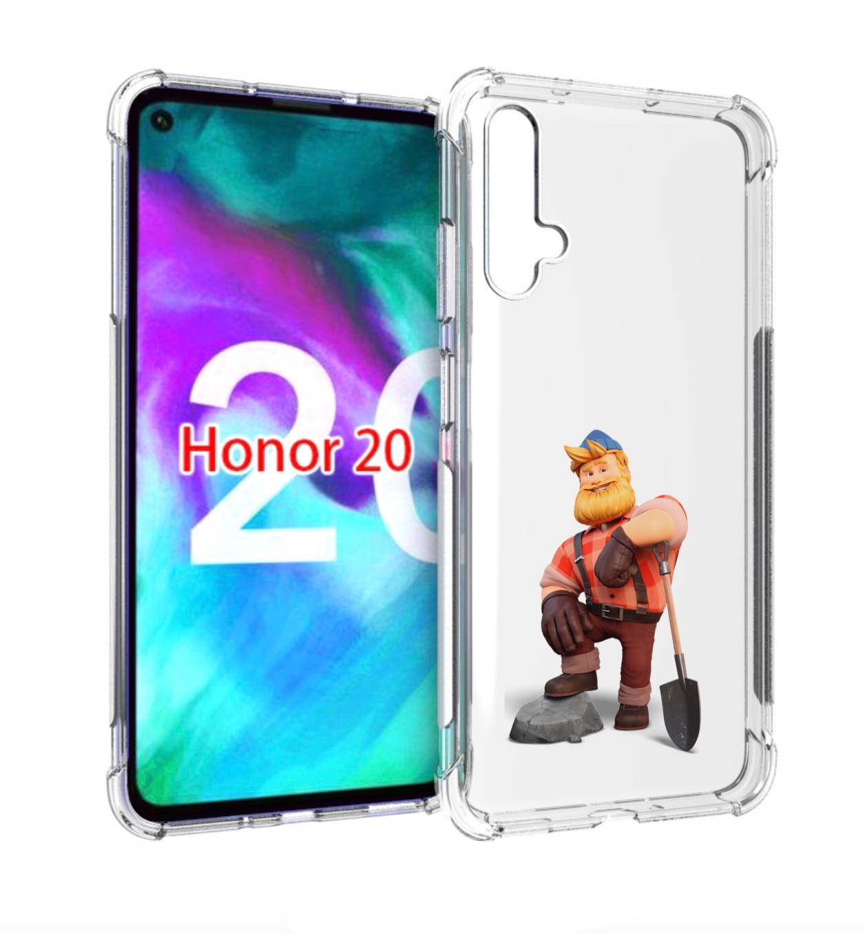 

Чехол бампер MyPads FarmVille-2 для Honor 20, Прозрачный, Tocco
