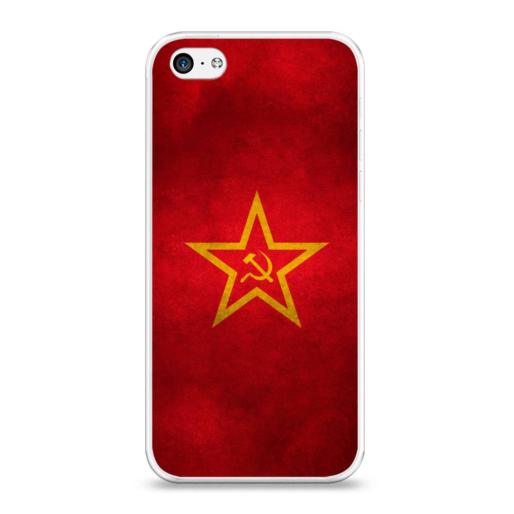 

Чехол Awog на Apple iPhone 5C / Айфон 5C "Красное знамя", Разноцветный, 10250-10