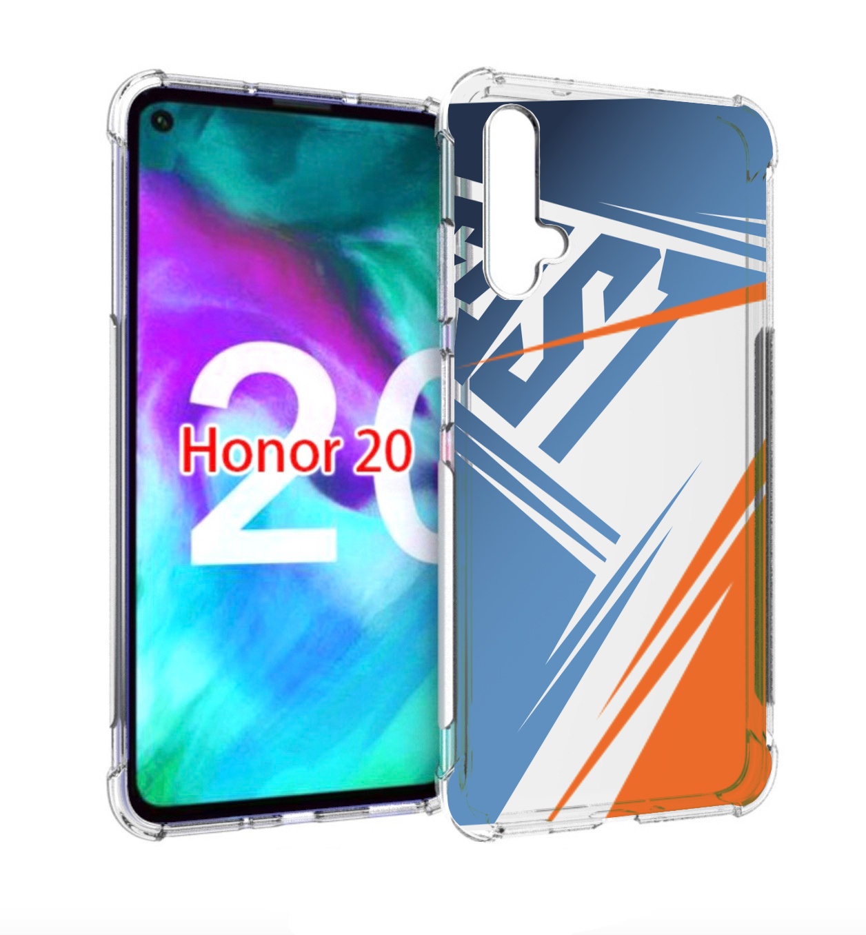 

Чехол бампер MyPads Fast для Honor 20, Прозрачный, Tocco