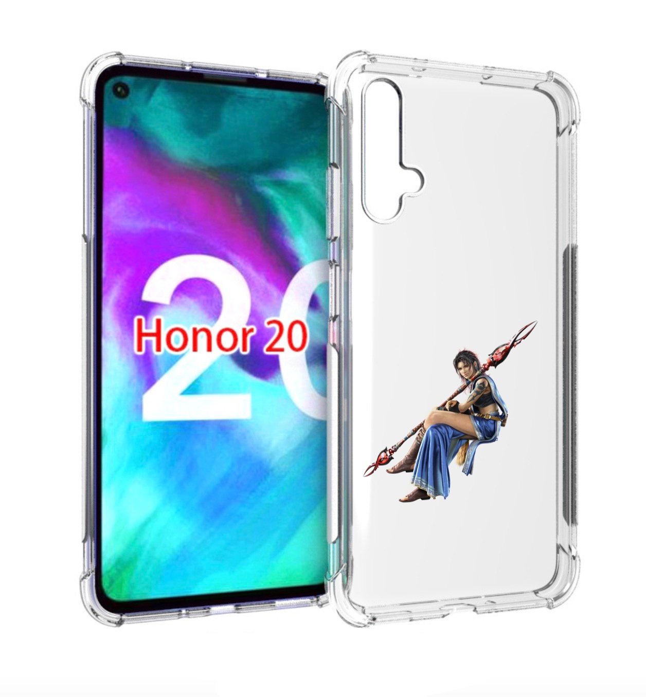 

Чехол бампер MyPads Final-Fantasy-2 для Honor 20, Прозрачный, Tocco
