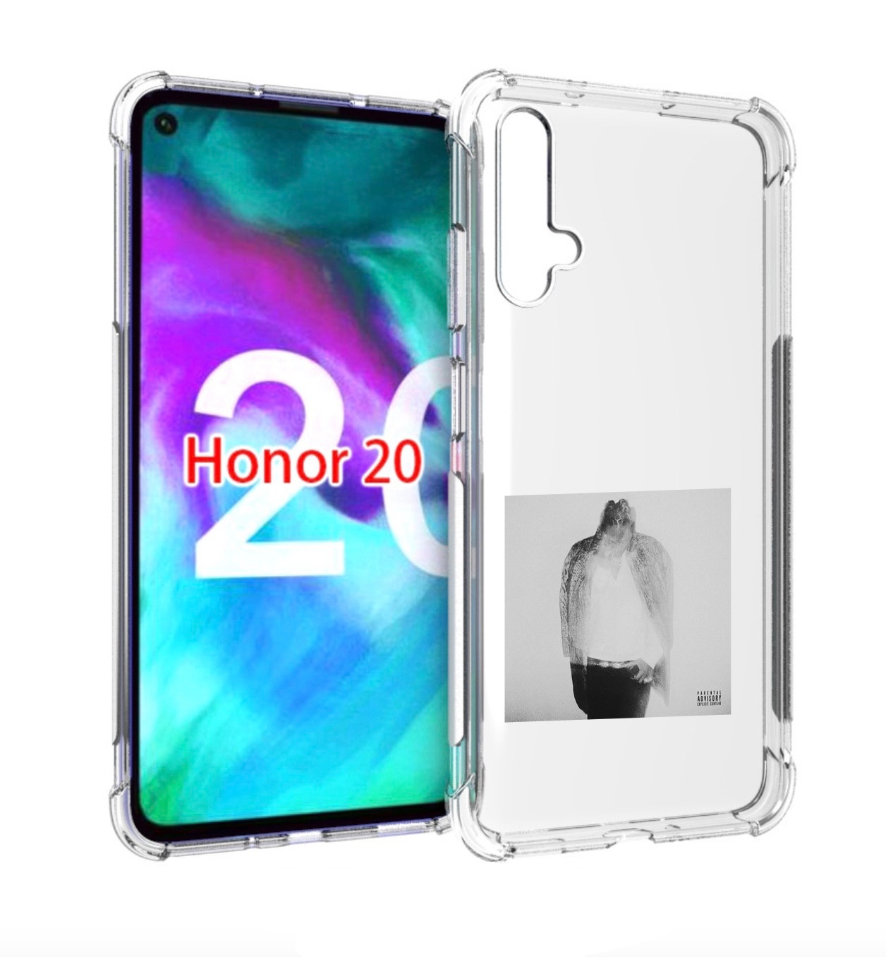 

Чехол бампер MyPads Future - HNDRXX для Honor 20, Прозрачный, Tocco