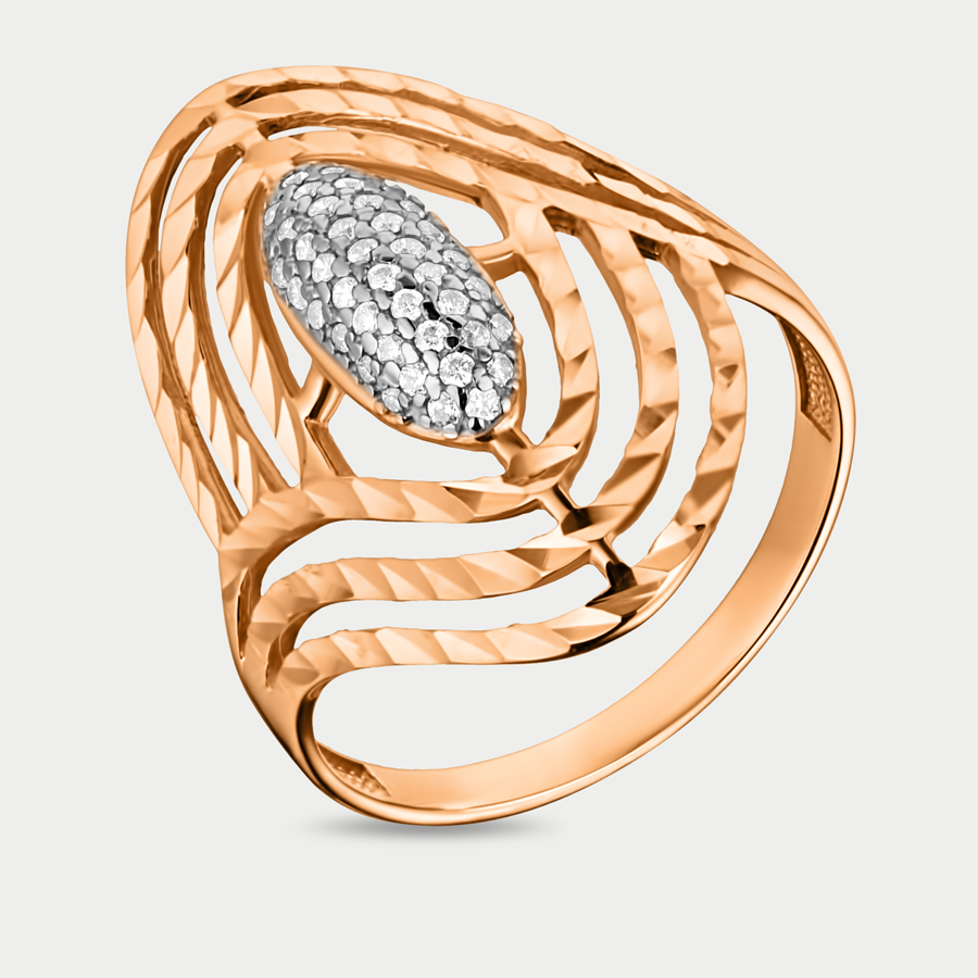 Кольцо из золота с фианитом р.18,5 GOLD CENTER 10658А
