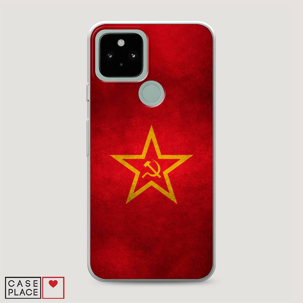 фото Силиконовый чехол "красное знамя" на google pixel 5 awog