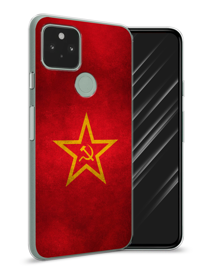 

Чехол Awog на Google Pixel 5A "Красное знамя", Разноцветный, 271050-10
