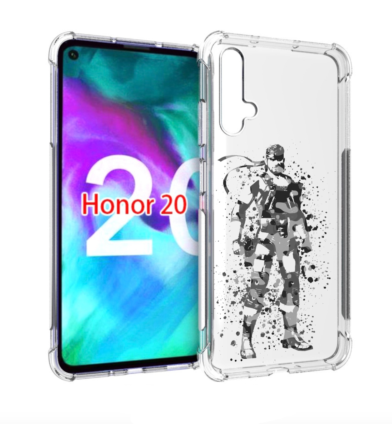 

Чехол бампер MyPads Metal Gear Solid Snakes для Honor 20, Прозрачный, Tocco