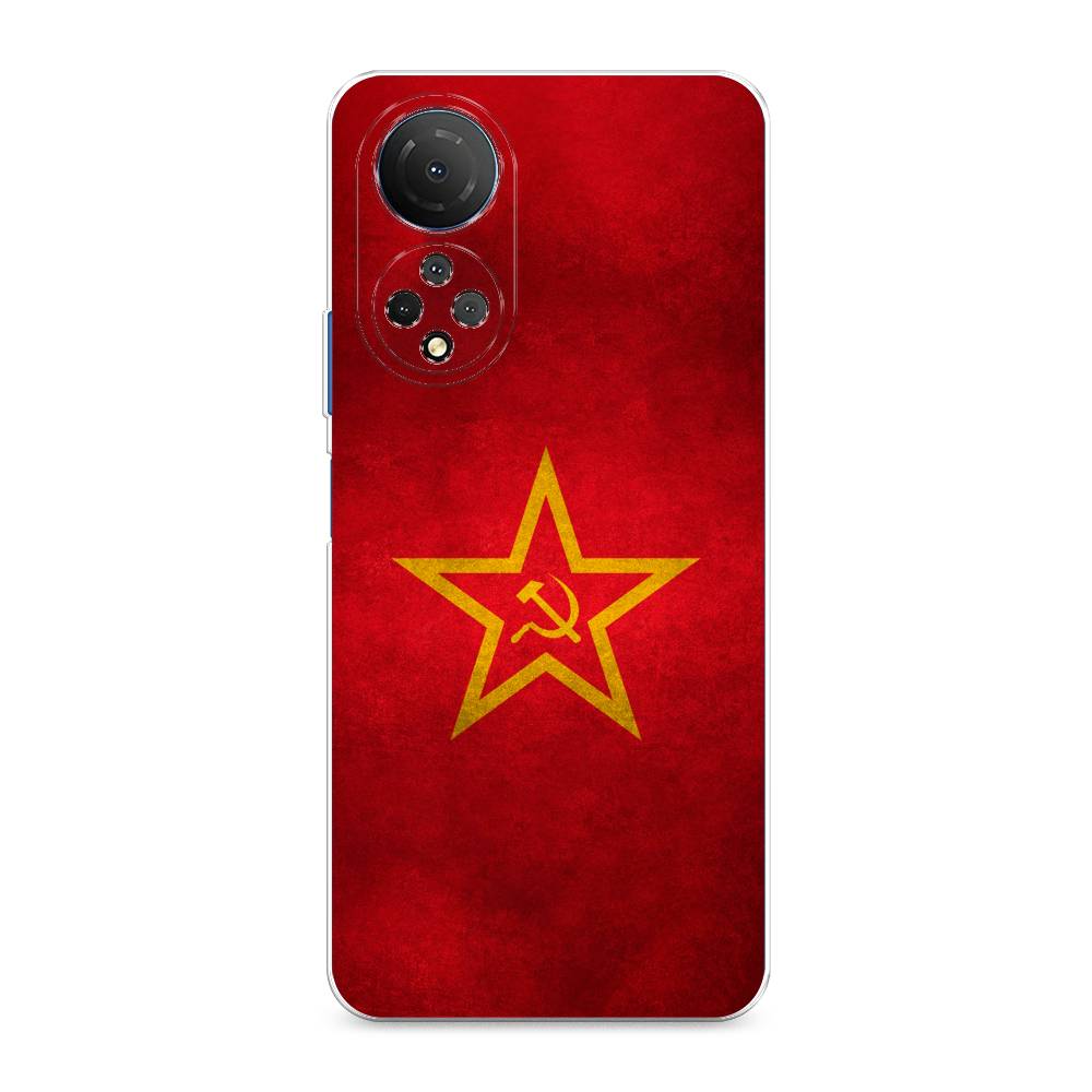фото Силиконовый чехол "красное знамя" на honor x7 awog