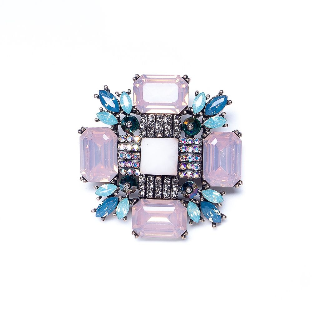 

Брошь из бижутерного сплава с swarovski Moon Paris Mo-22.03-005, Mo-22.03-005