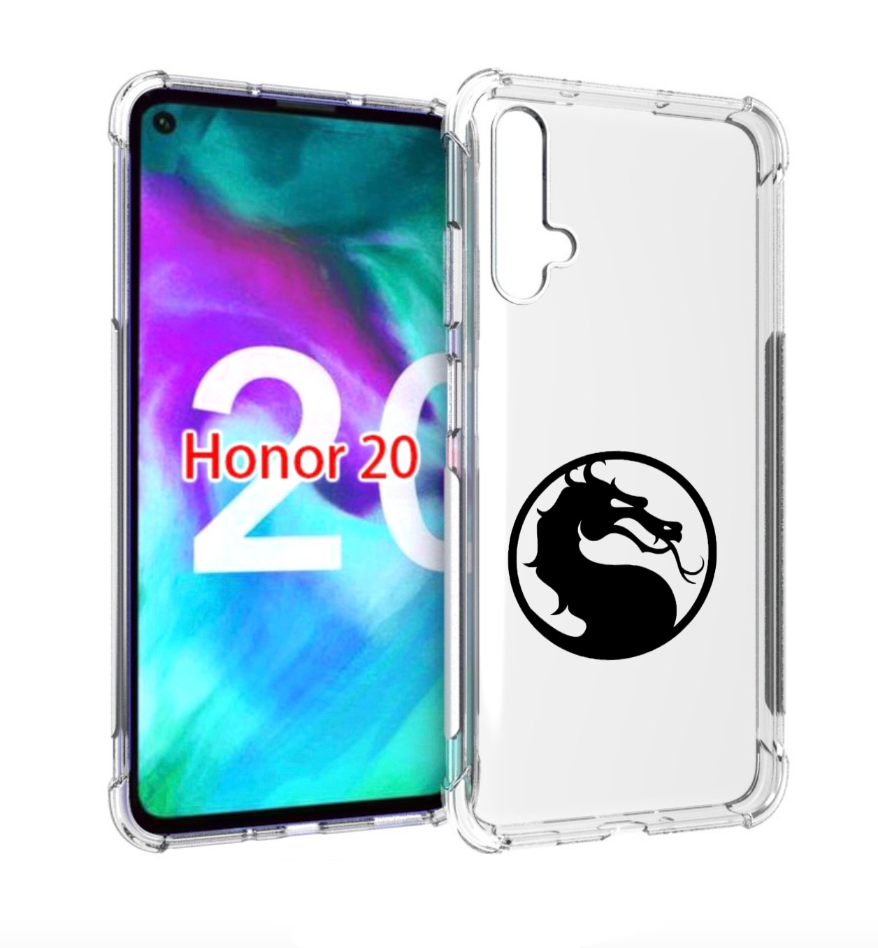 

Чехол бампер MyPads Mortal-Kombat-2 мужской для Honor 20, Прозрачный, Tocco