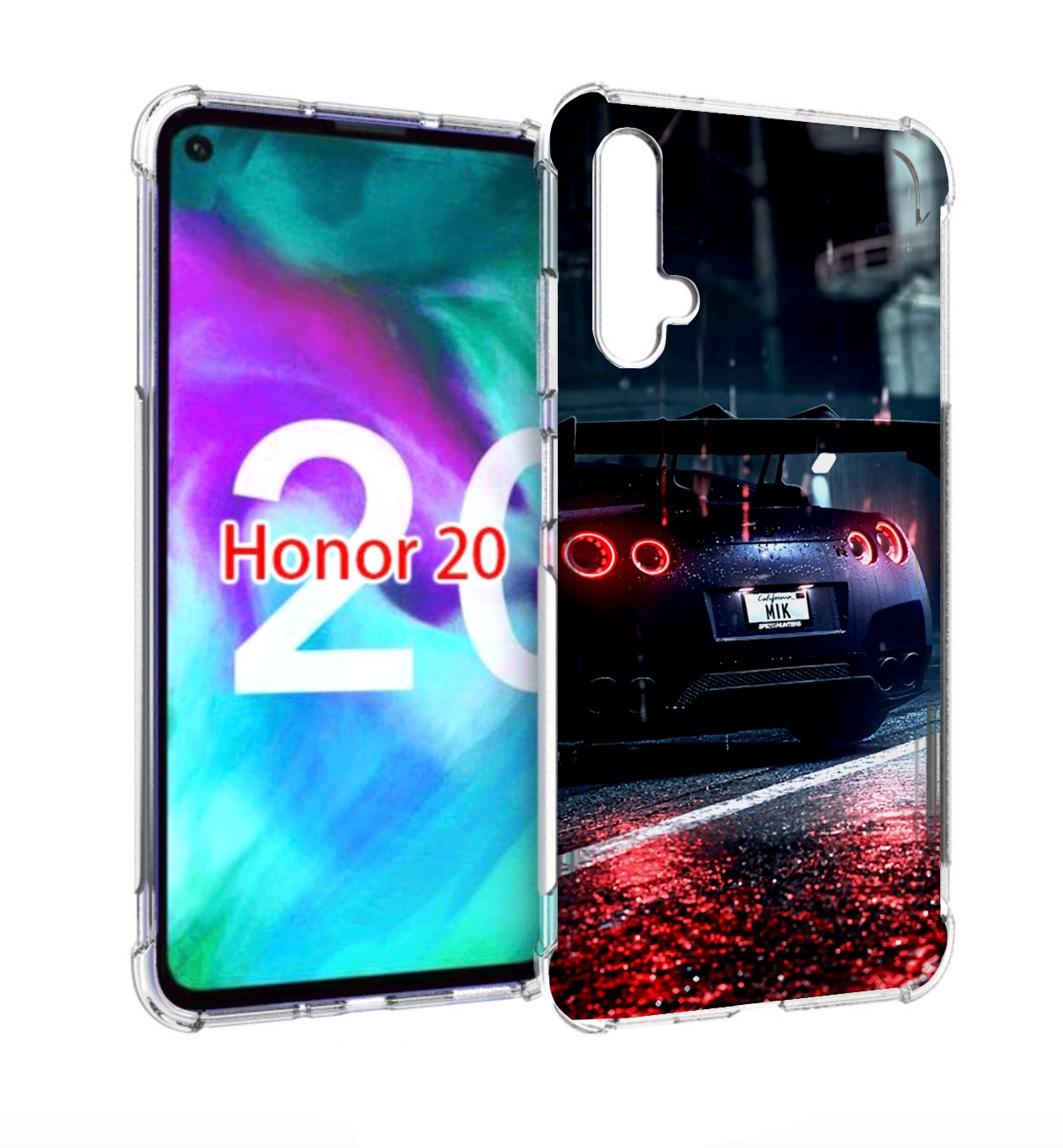 

Чехол бампер MyPads Nissan Skyline для Honor 20, Прозрачный, Tocco