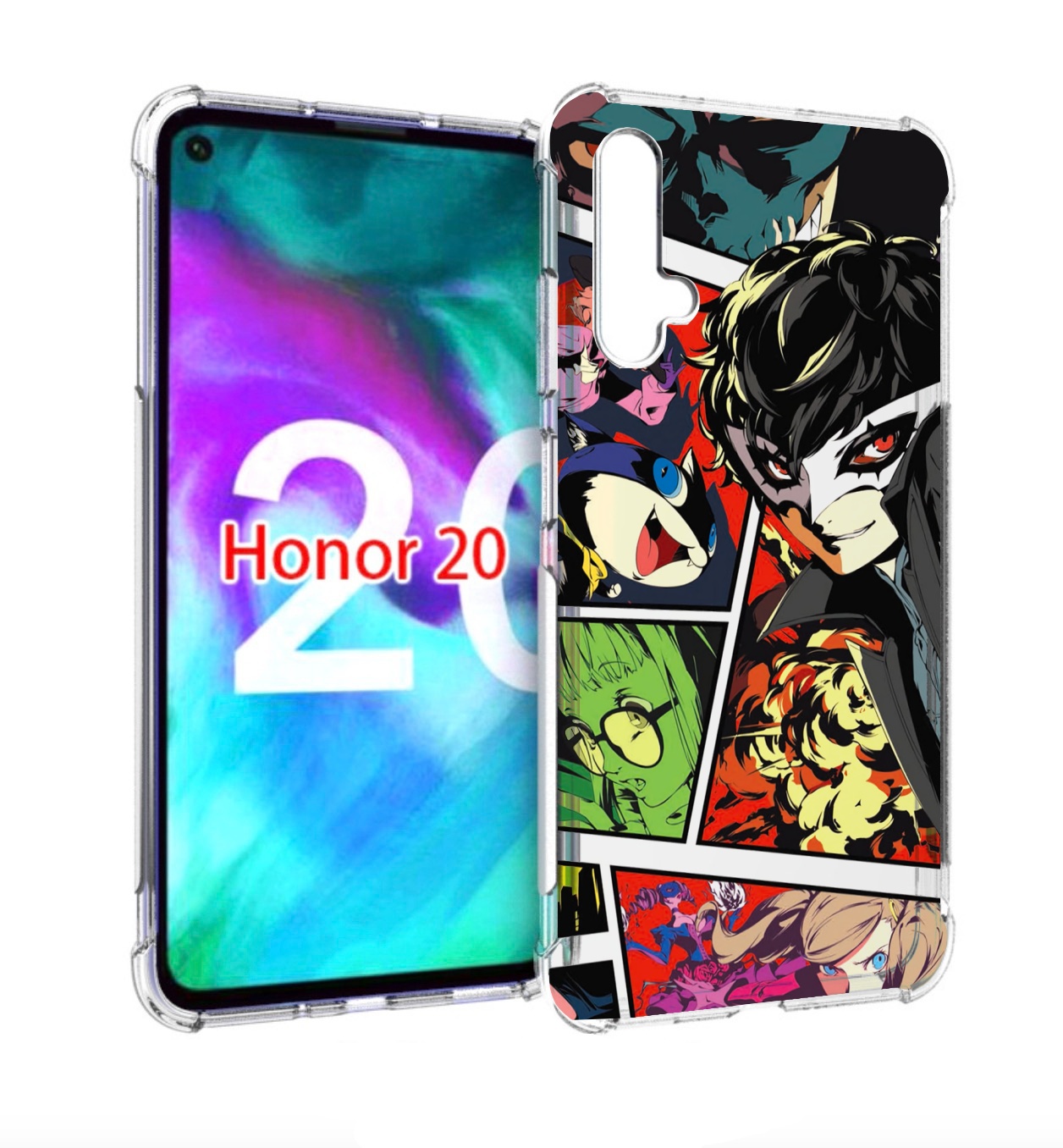 

Чехол бампер MyPads Persona 5 art для Honor 20, Прозрачный, Tocco