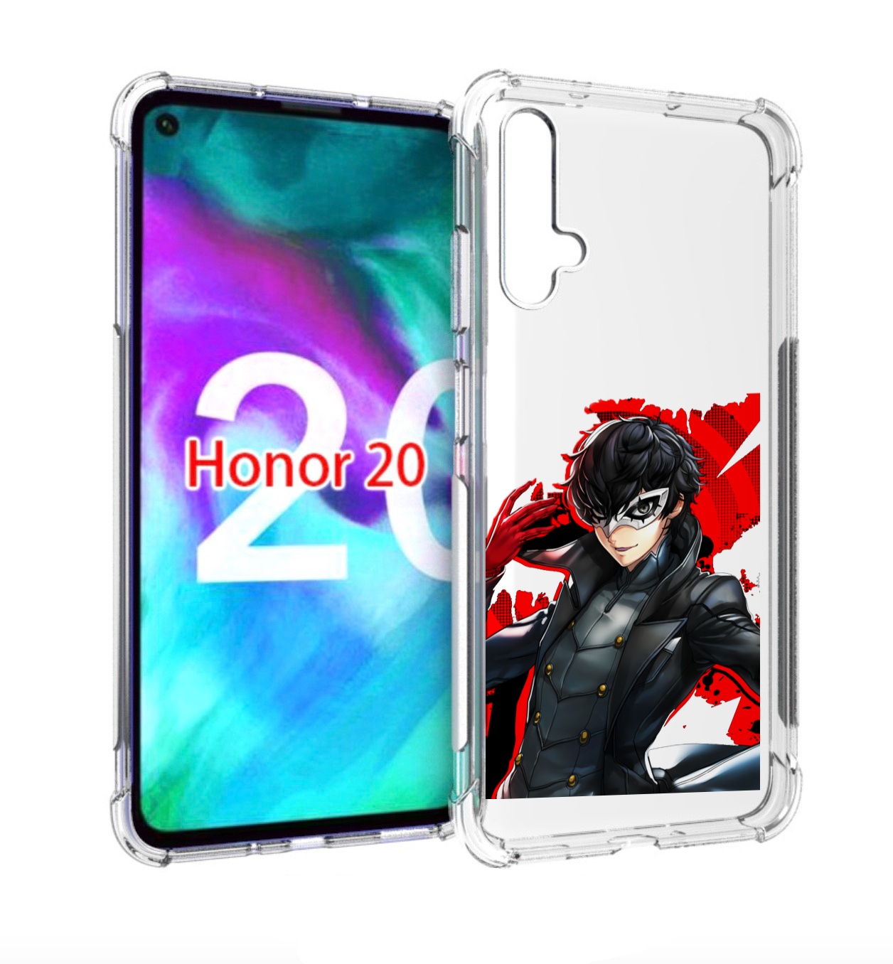 

Чехол бампер MyPads Persona 5 для Honor 20, Прозрачный, Tocco